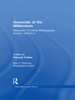 cover image of Genocide at the Millennium